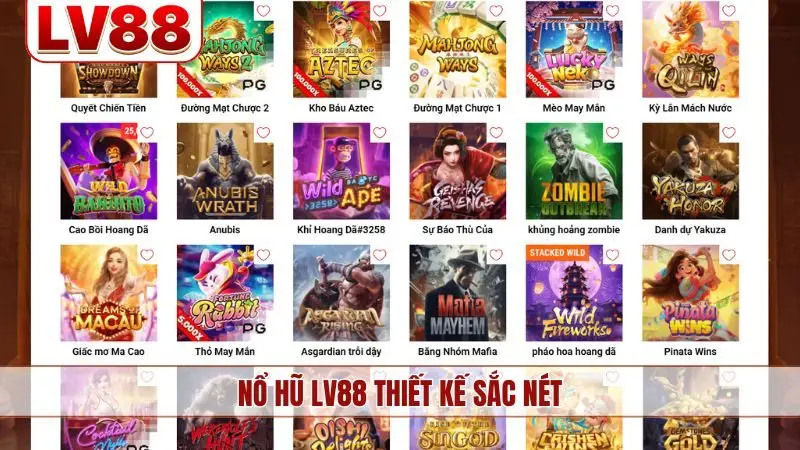 Nổ hũ LV88 thiết kế sắc nét, đẹp từng centimet